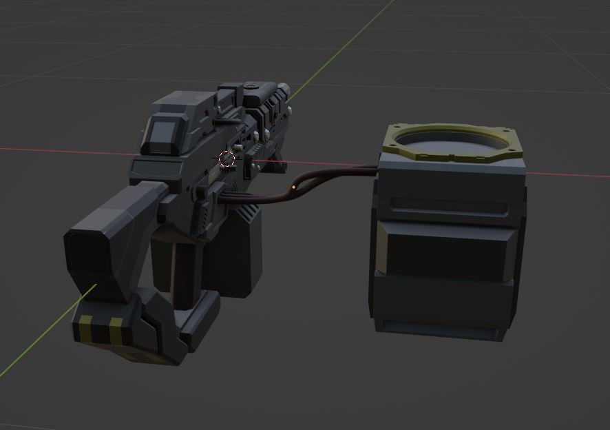 【3Dモデル】マシンガン Ver.1.2【武器】