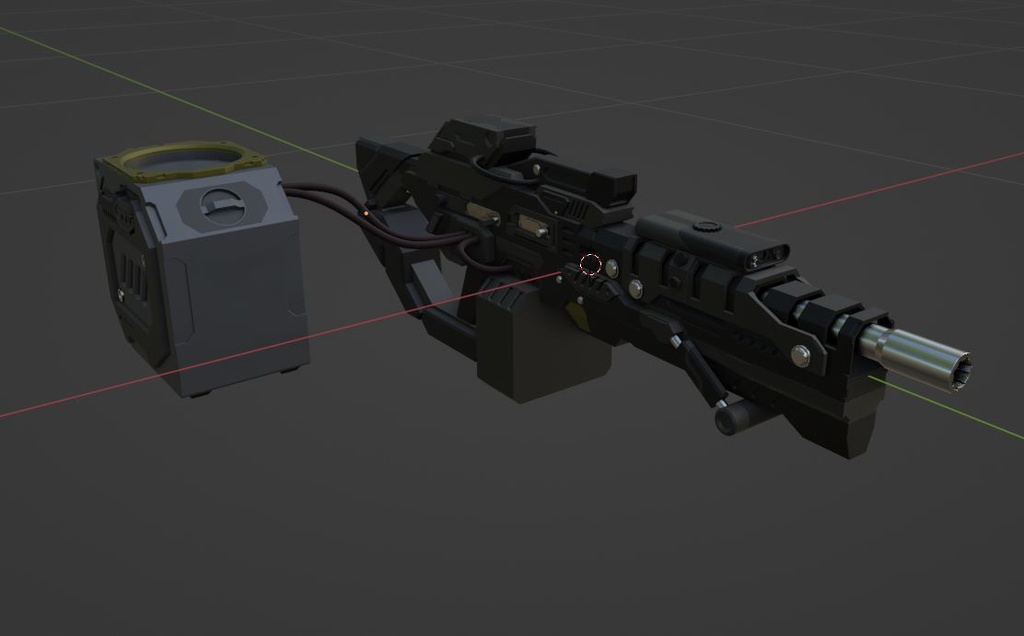 【3Dモデル】マシンガン Ver.1.2【武器】