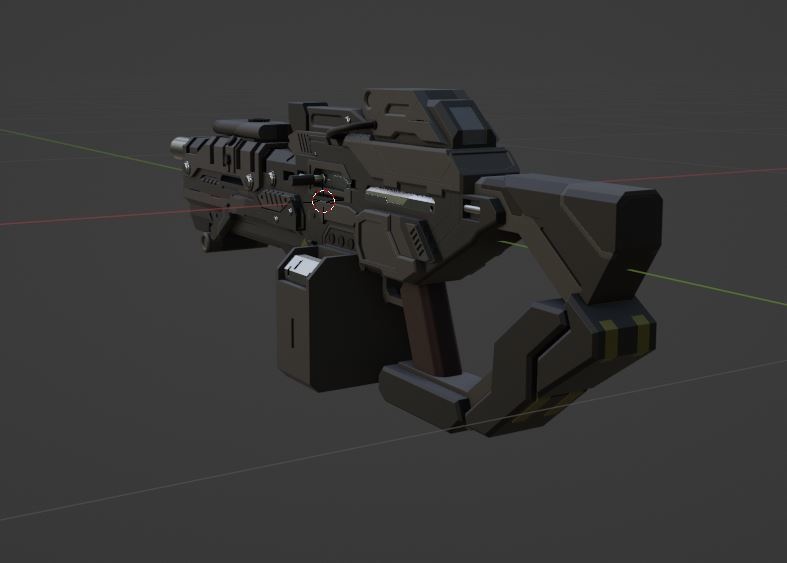 【3Dモデル】マシンガン Ver.1.2【武器】