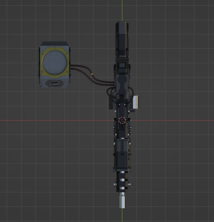 【3Dモデル】マシンガン Ver.1.2【武器】
