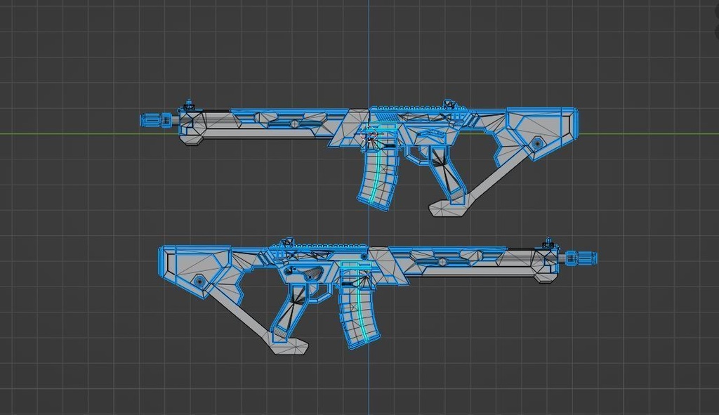 【3Dモデル】アサルトライフル Ver.11.1【武器】