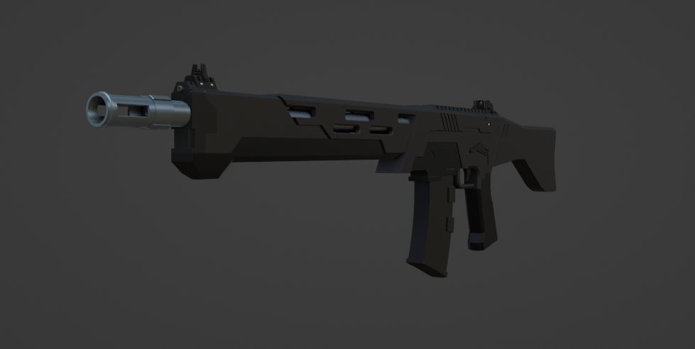 【3Dモデル】アサルトライフル Ver.11.1【武器】