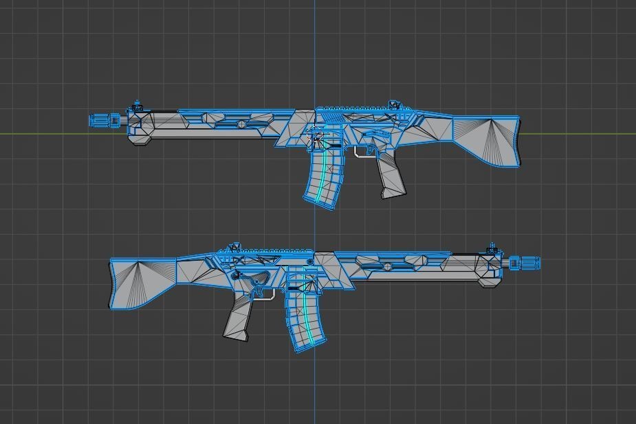 【3Dモデル】アサルトライフル Ver.11.1【武器】