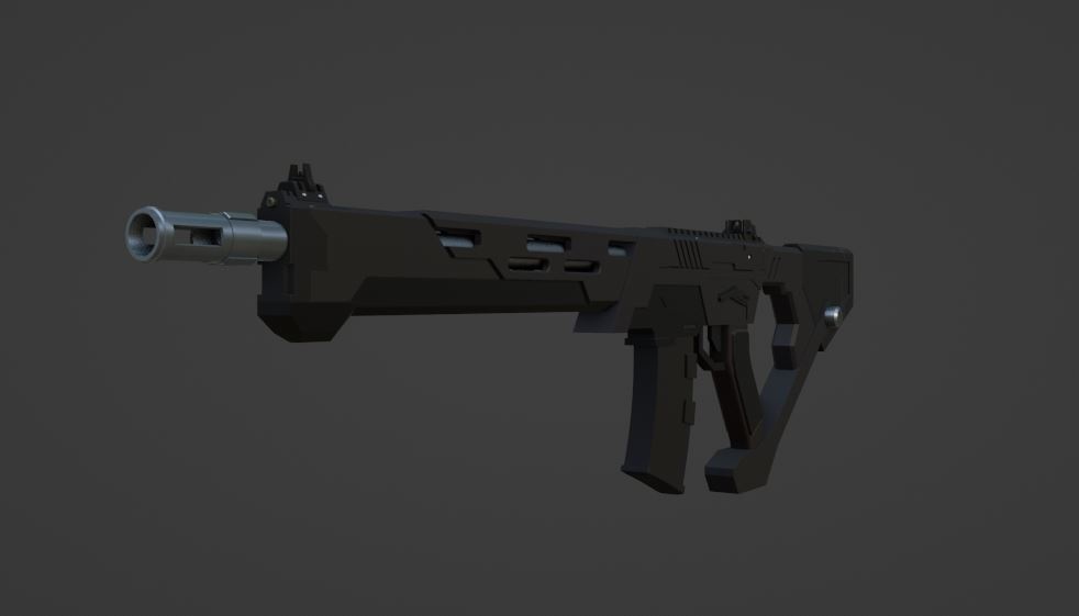 【3Dモデル】アサルトライフル Ver.11.1【武器】