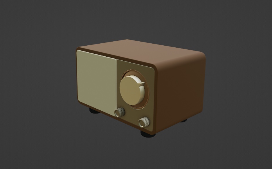 【3Dモデル】ラジオ Ver.1.0【3Dモデル小物】