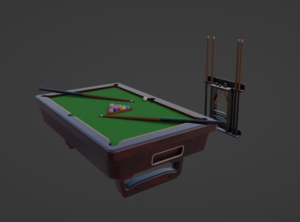 【Free】ビリヤードVer.1.0【3Dモデル】