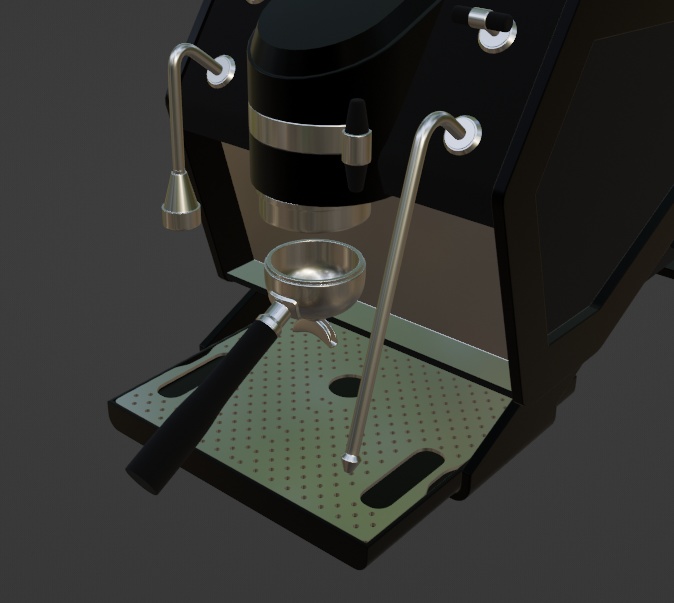 【Free】エスプレッソマシーン【3Dモデル】