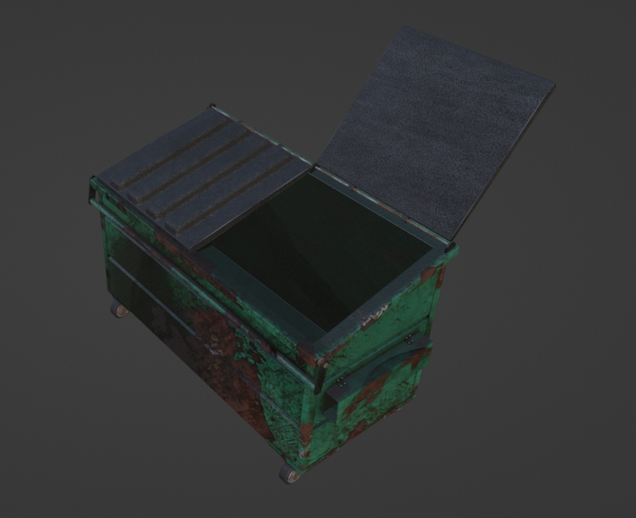 【3Dモデル】ゴミ箱&ゴミ袋【3D小物】