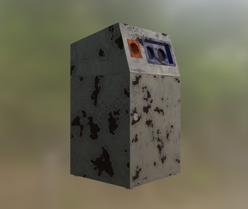 【3Dモデル】ゴミ箱Ver2.0【3D小物】