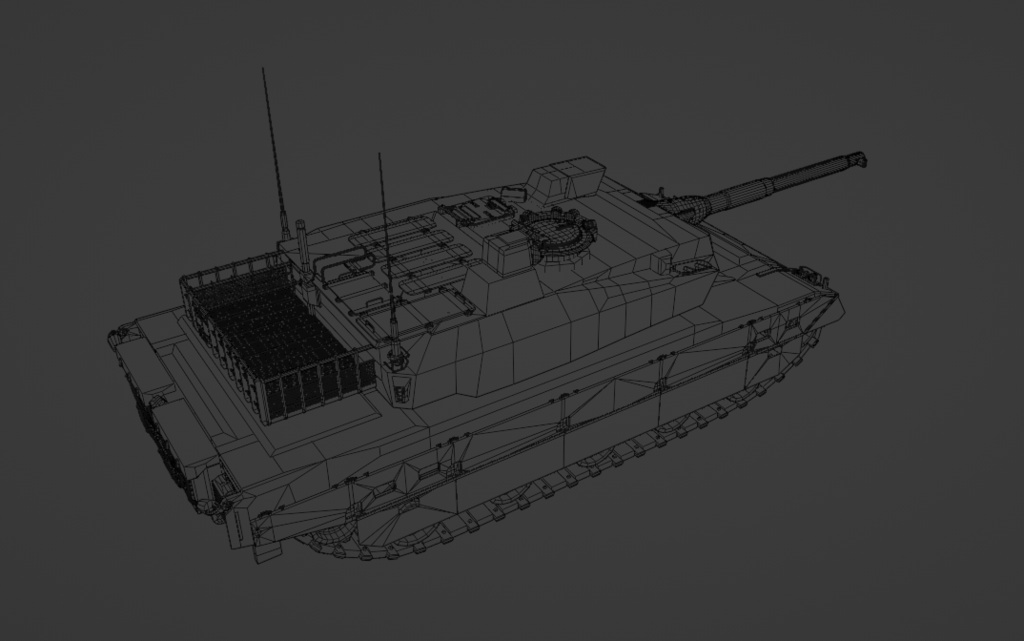 10式戦車風3Dモデル