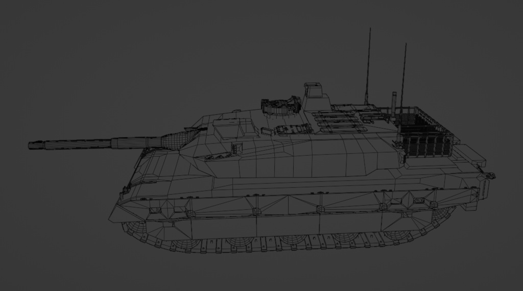 10式戦車風3Dモデル