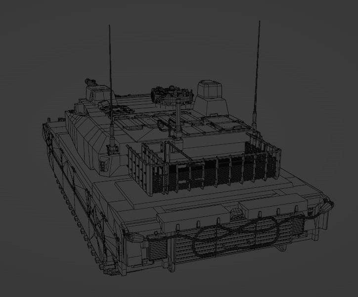 10式戦車風3Dモデル