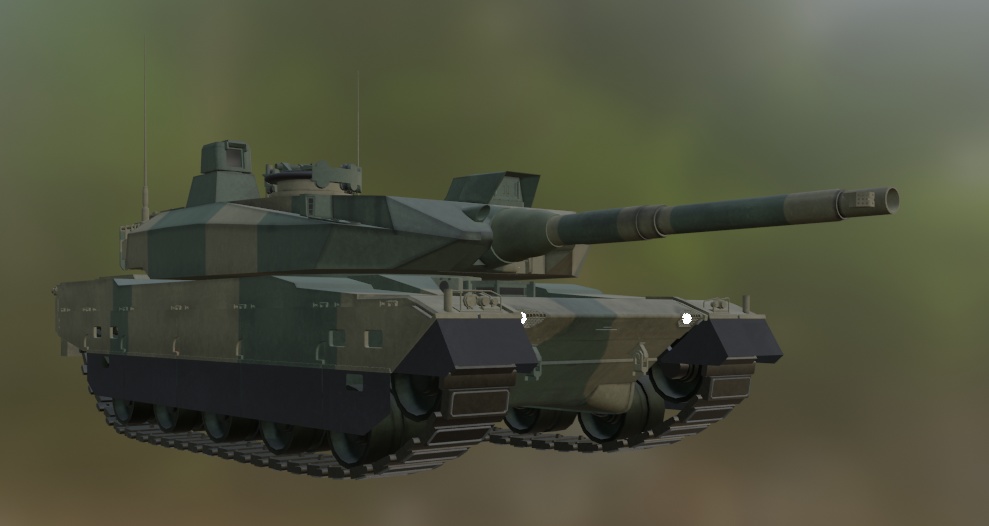 10式戦車風3Dモデル