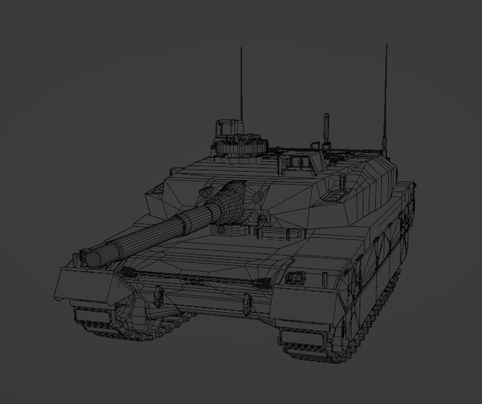 10式戦車風3Dモデル