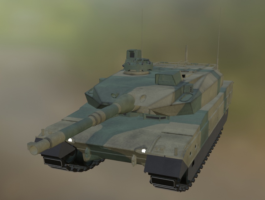 10式戦車風3Dモデル
