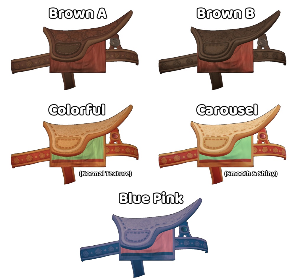 アバタウルのサドルセット (VRCFury Compatible)