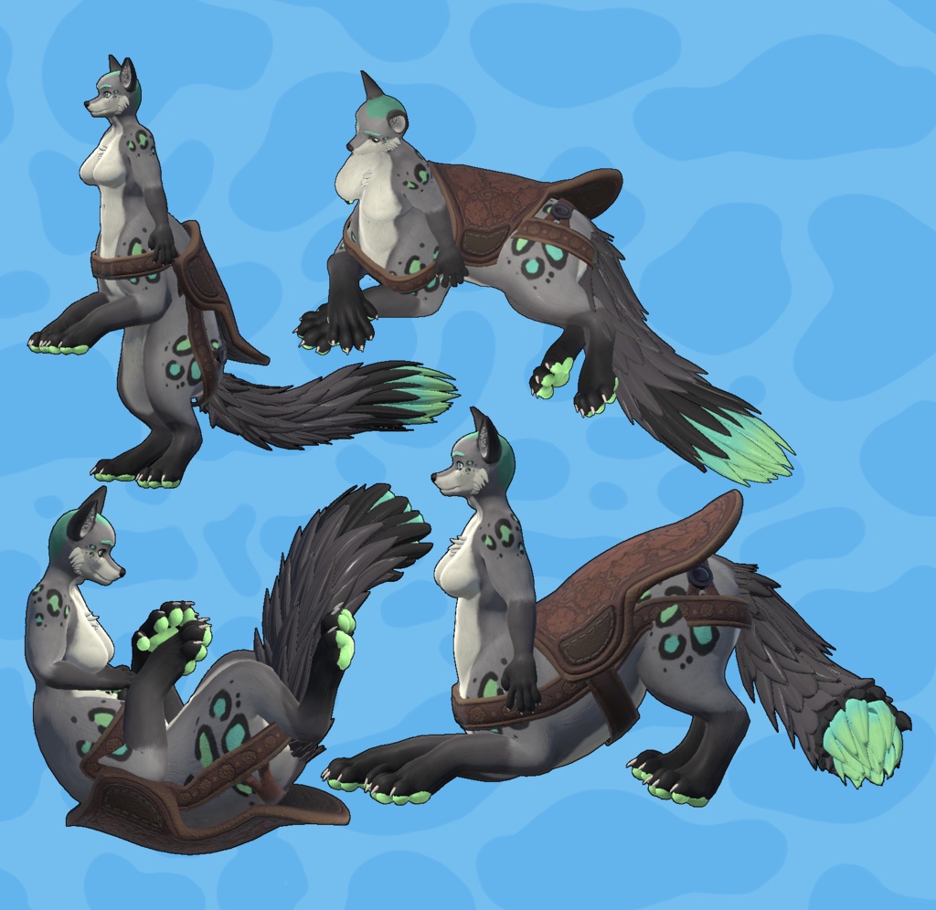 アバタウルのサドルセット (VRCFury Compatible)