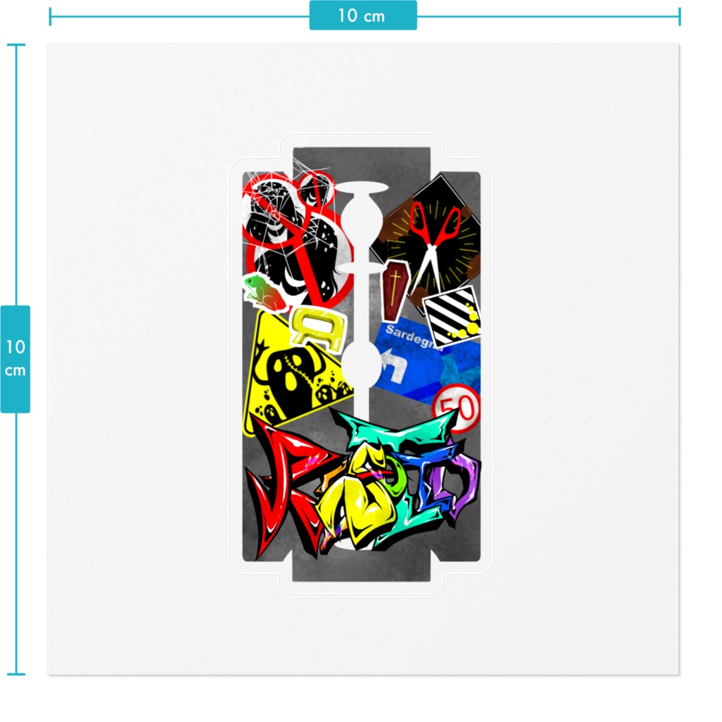 リゾットモチーフステッカー