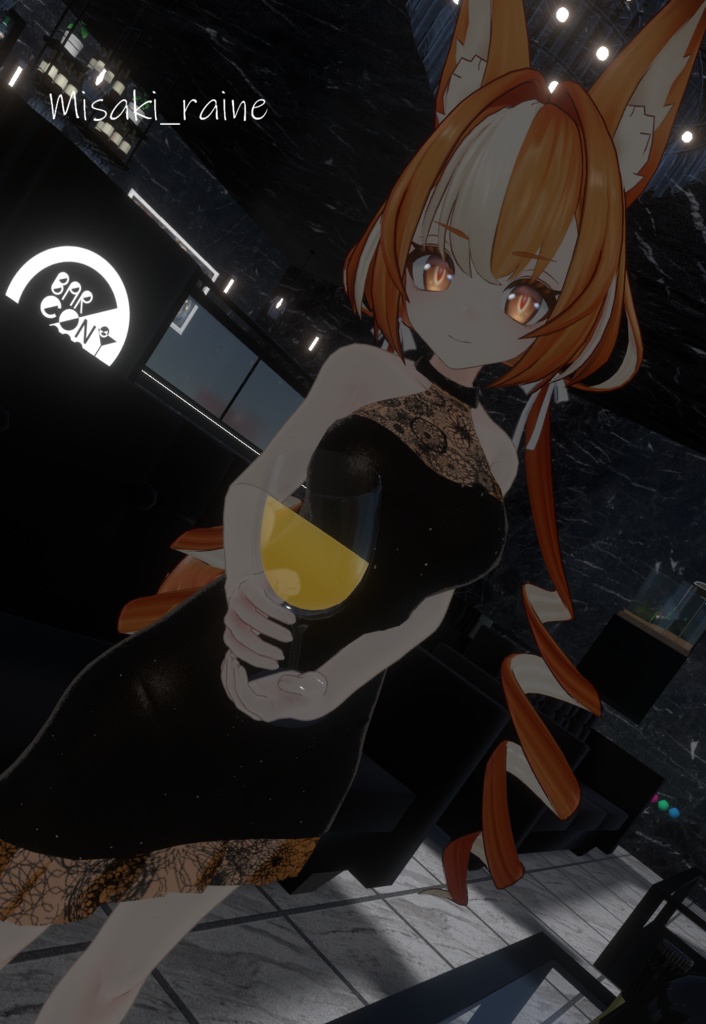 【6アバター対応】エレガントなドレス