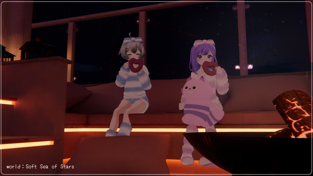 【複数アバター対応】ふわもこるーむうぇあ