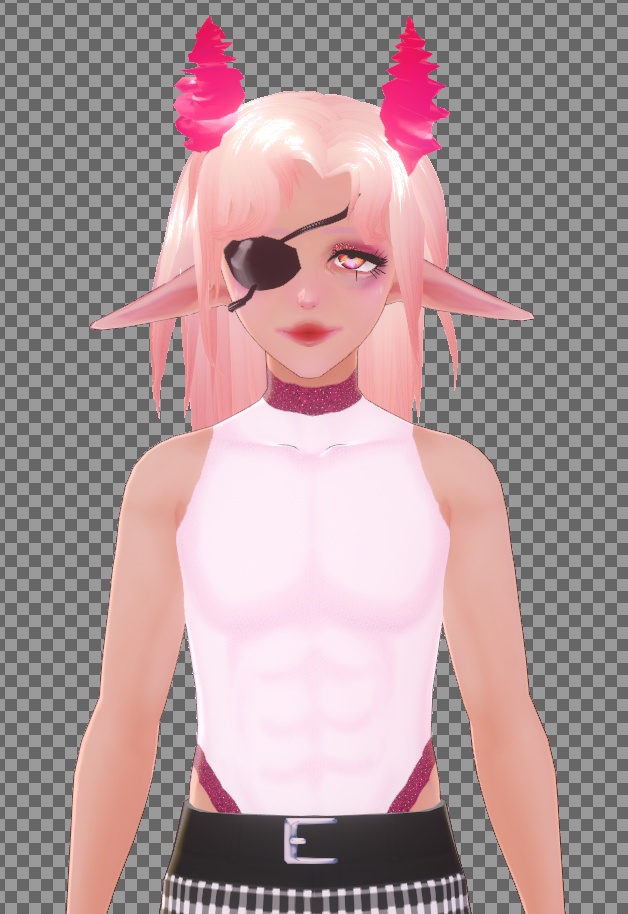 Vroid Pink/White Leotard (Male) // Vroidピンク/ホワイトレオタード(男性)