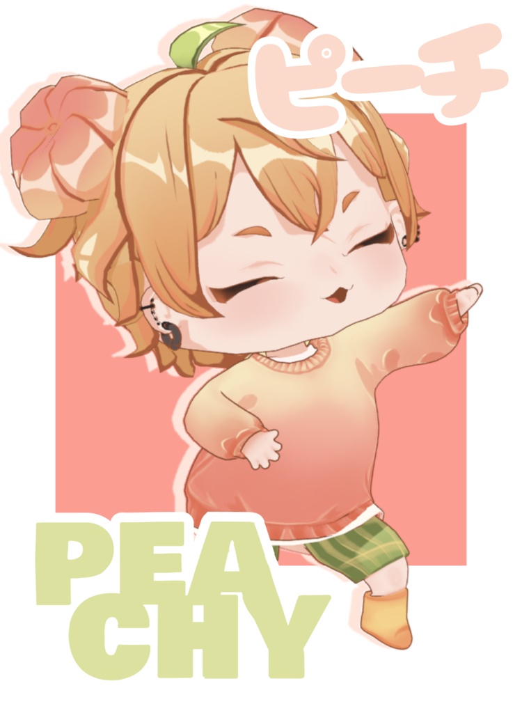 Peachy Chibi ピーチ/ オリジナル3Dモデル - bratezmedvedb - 2/8