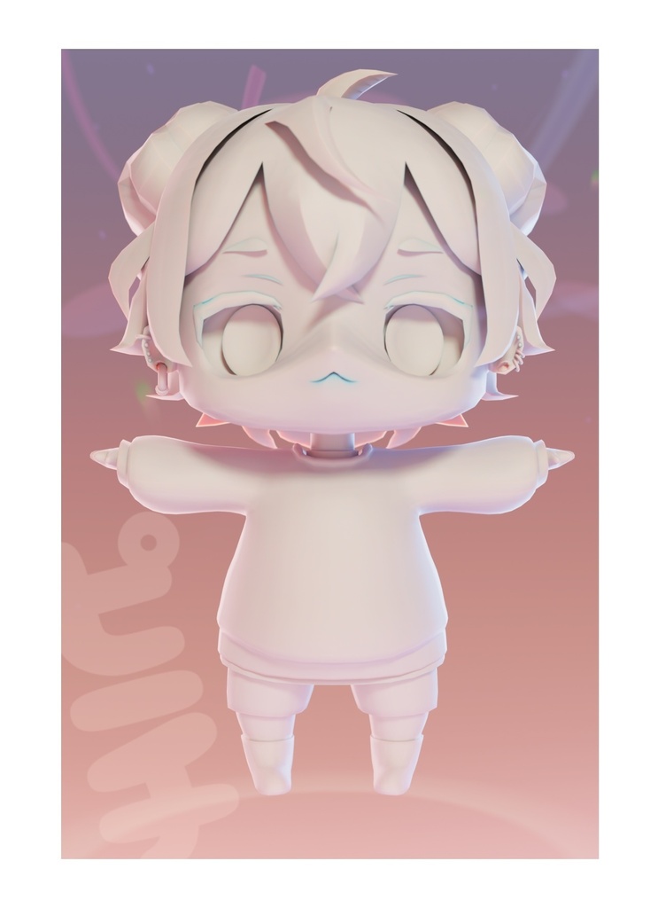 Peachy Chibi ピーチ/ オリジナル3Dモデル - bratezmedvedb - 8/8