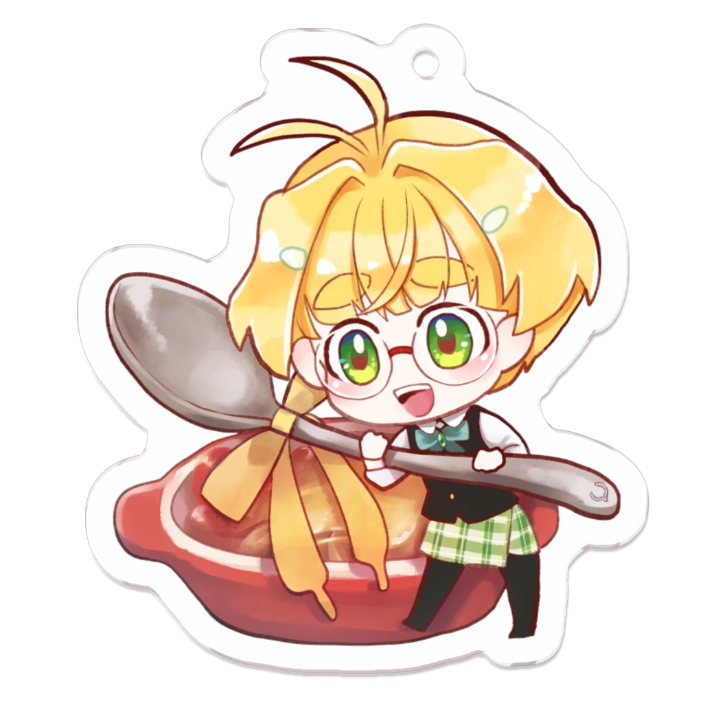 明鞠テント◆カフェ風アクリルキーホルダー