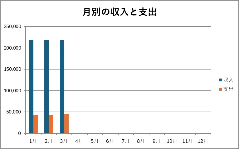 書き込むだけ・全自動集計 かんたんExcel家計簿(1年分・費目カスタム自由)
