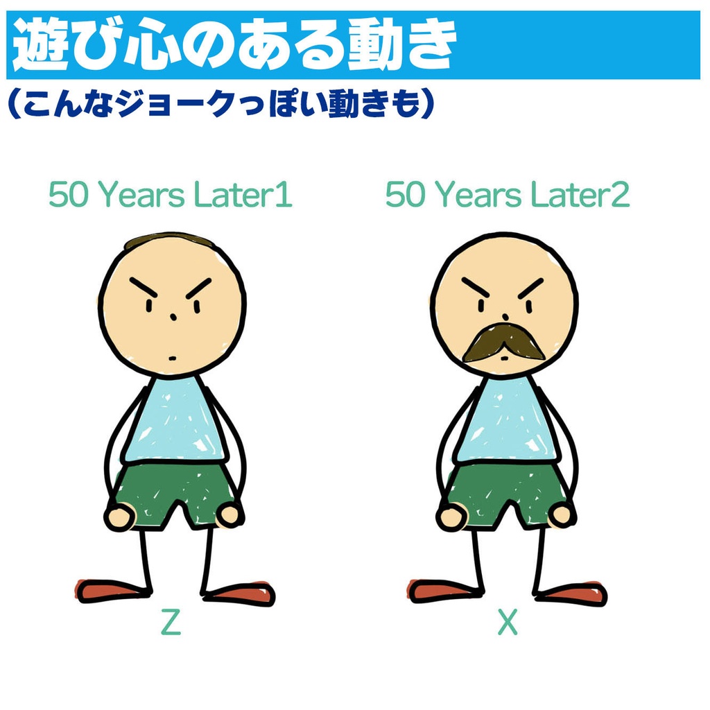 【VTS/Nizima設定済み】とにかく動く!落書き風ボーイ(A)