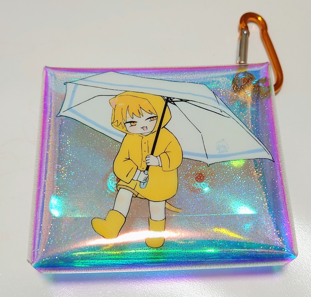 雨の日のおさんぽ♪オーロラスクエアケース