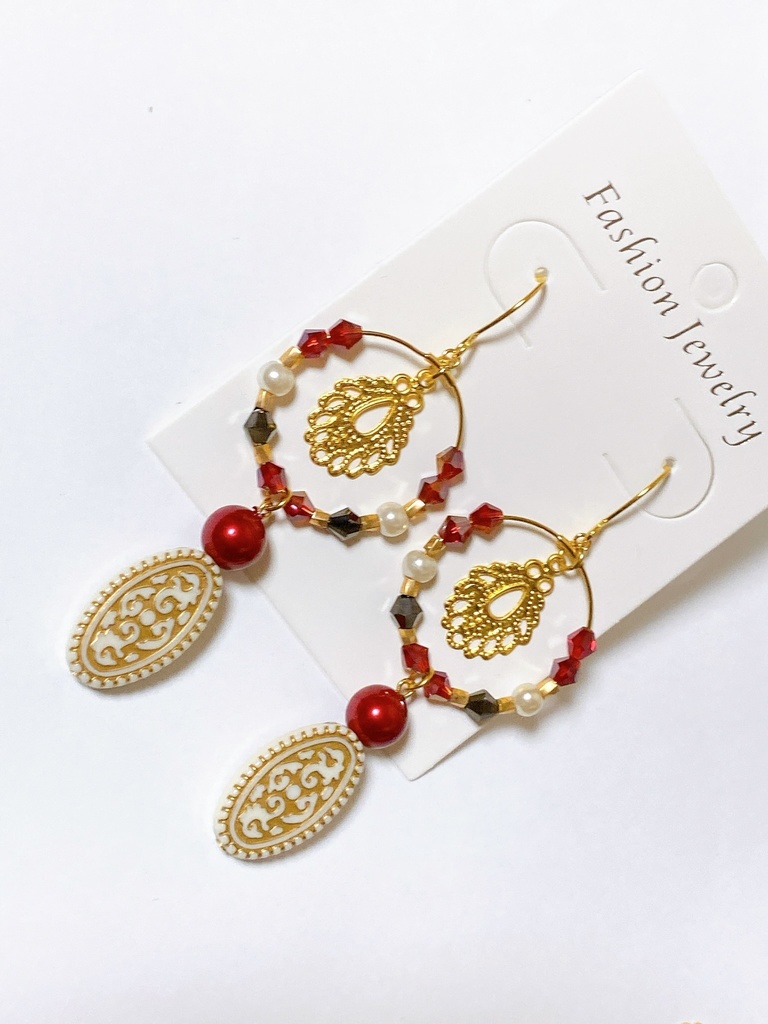 ツイステ ｽｶﾗﾋﾞｱ寮 カリム・アルアジームモチーフ ピアス