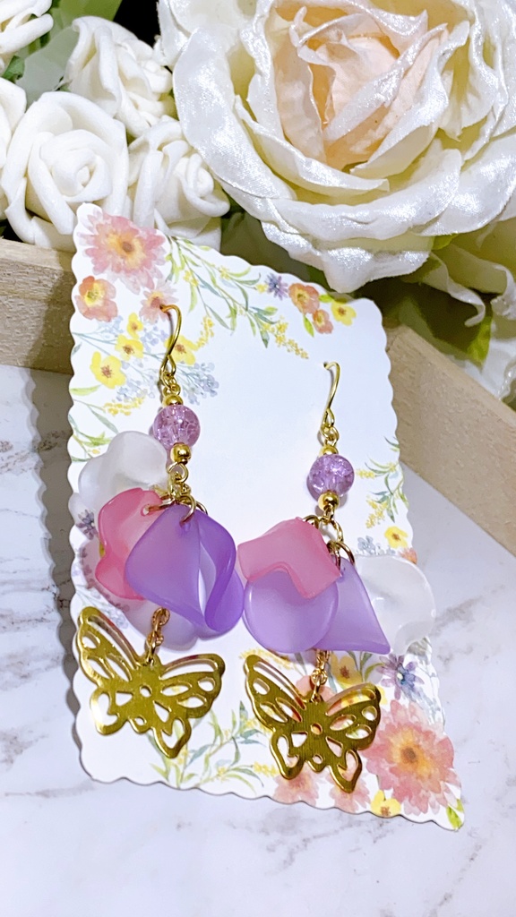 鬼滅の刃 無限列車編公開記念 第10弾 胡蝶しのぶモチーフピアス