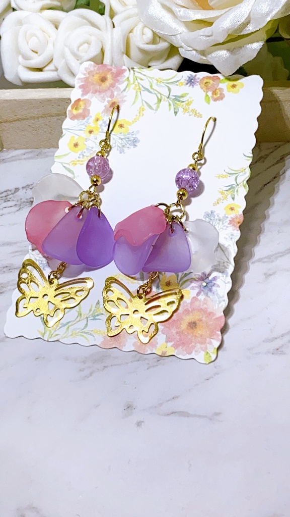 鬼滅の刃 無限列車編公開記念 第10弾 胡蝶しのぶモチーフピアス