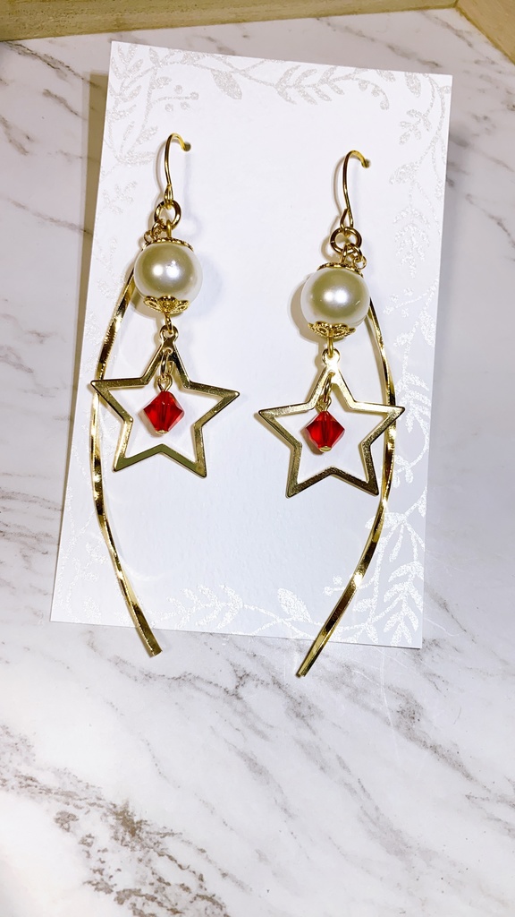 セーラースターズ 太陽系戦士 セーラークリスタルモチーフ スワロフスキーピアス