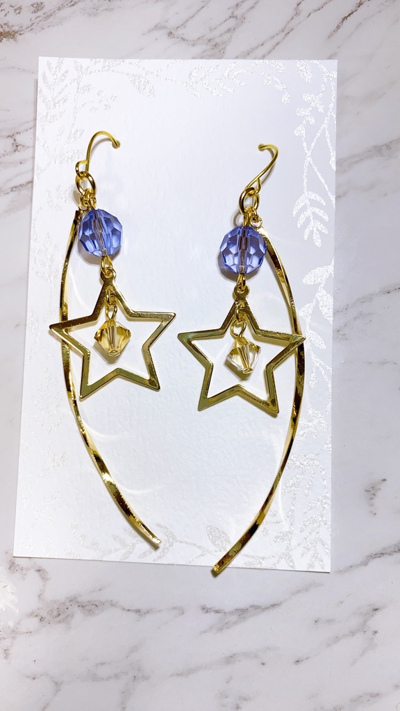 セーラースターズ 太陽系戦士 セーラークリスタルモチーフ スワロフスキーピアス