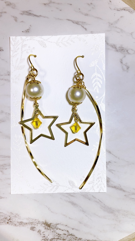 セーラースターズ 太陽系戦士 セーラークリスタルモチーフ スワロフスキーピアス