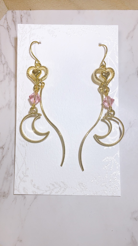 セーラースターズ 太陽系戦士 セーラークリスタルモチーフ スワロフスキーピアス