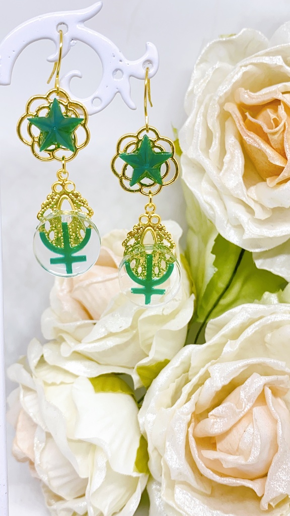 セーラームーン セーラーウラヌス&セーラーネプチューン モチーフピアス