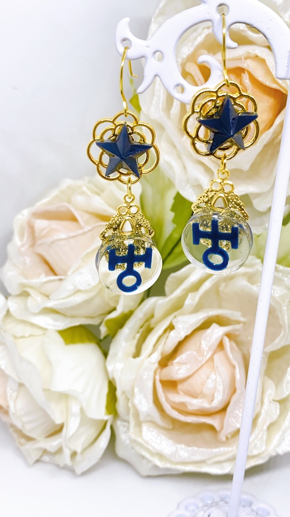 セーラームーン セーラーウラヌス&セーラーネプチューン モチーフピアス