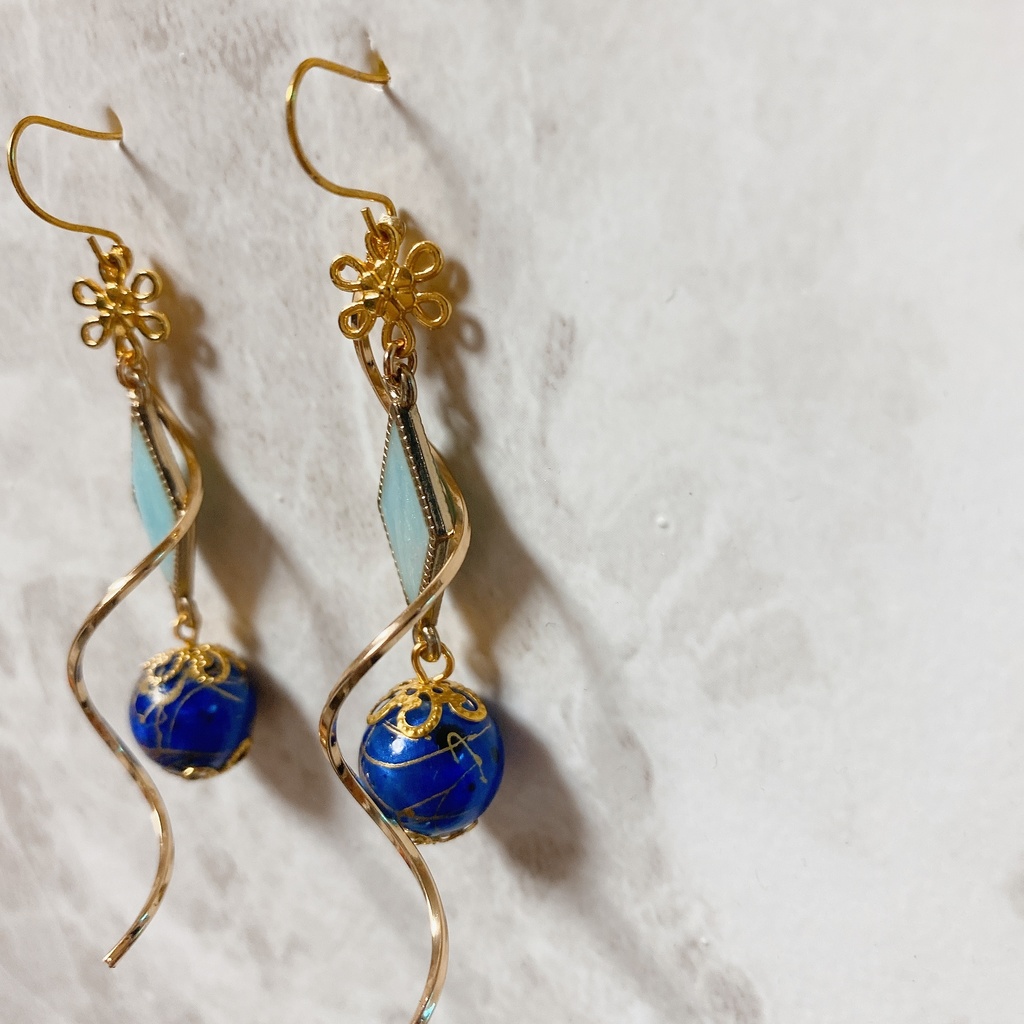 原神 神里綾華 モチーフピアスorイヤリング