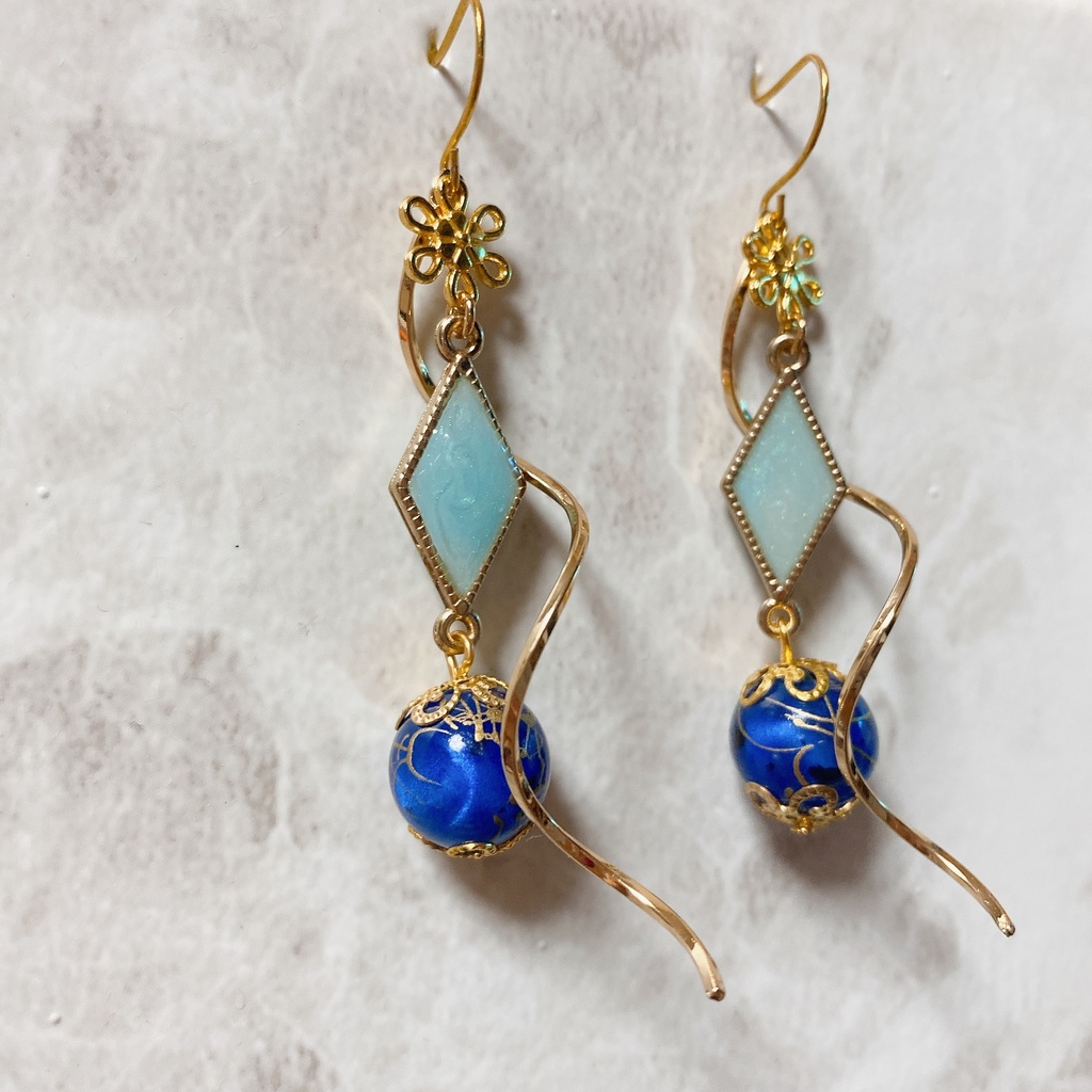 原神 神里綾華 モチーフピアスorイヤリング