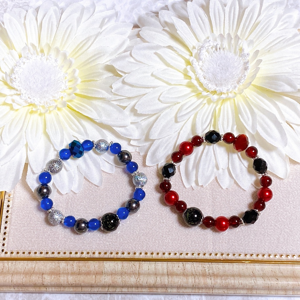 原神 ブレスレット&ピアスorイヤリングセット (ディルック、ガイア)