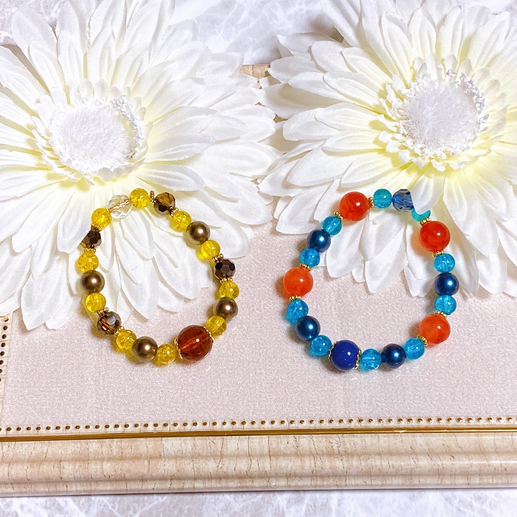 原神 ブレスレット&ピアスorイヤリングセット(鍾離&タルタリヤ)