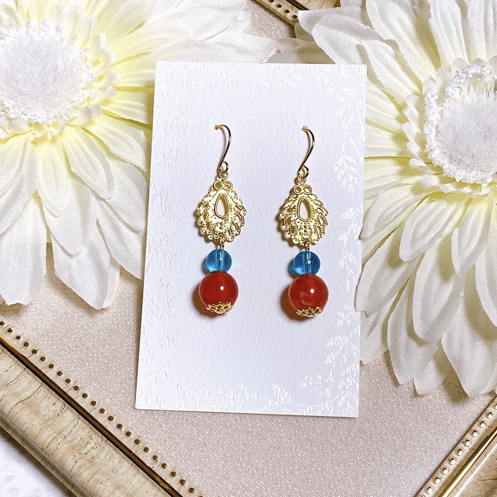 原神 ブレスレット&ピアスorイヤリングセット(鍾離&タルタリヤ)