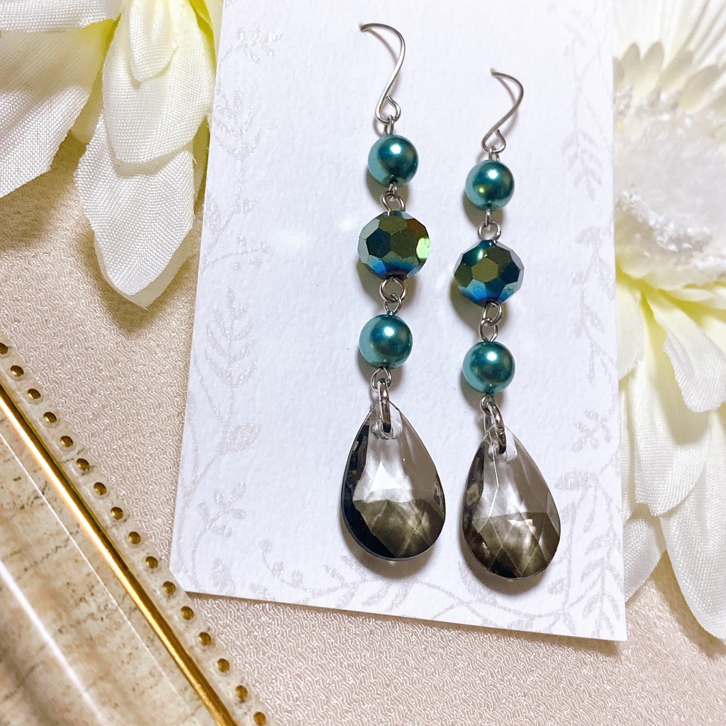 原神 魈 夜叉の儺面 靖妖儺舞 モチーフピアスorイヤリング