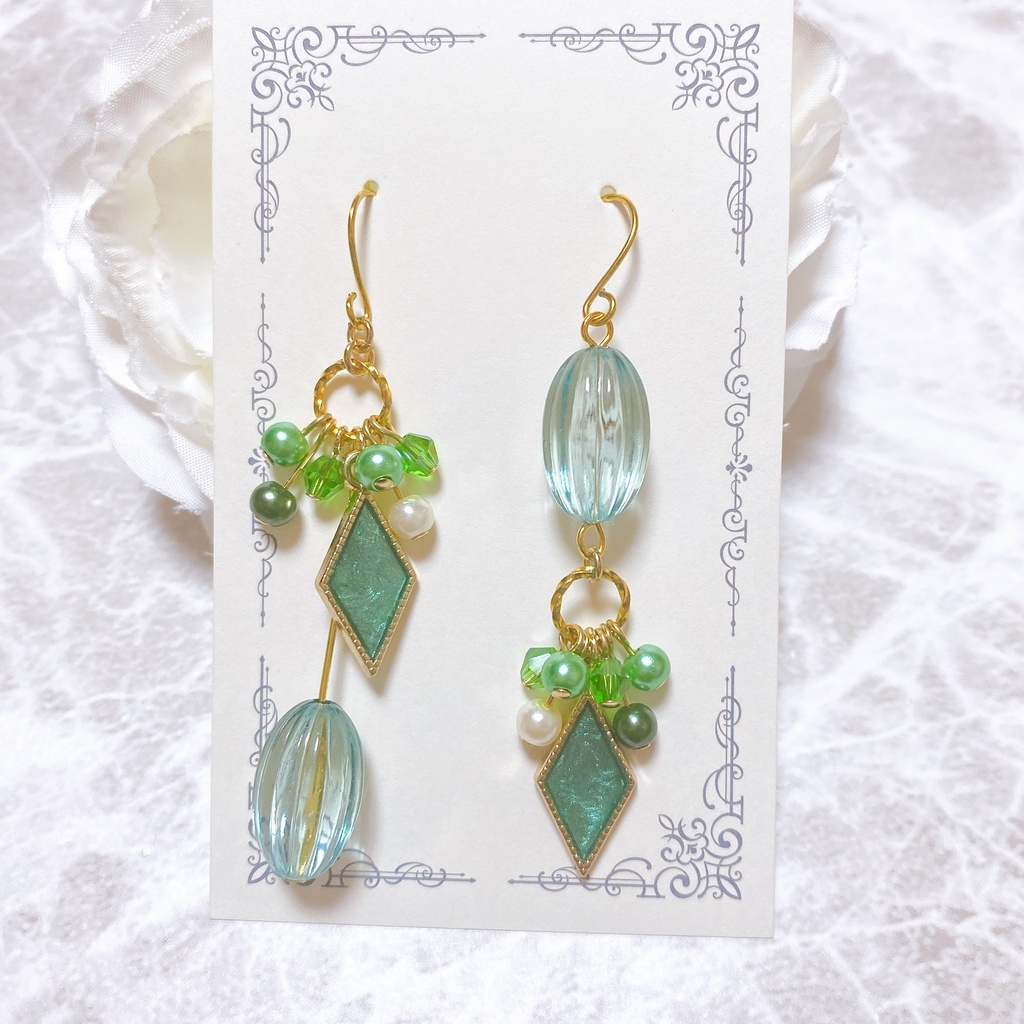 原神 元素 元素色モチーフピアスorイヤリング