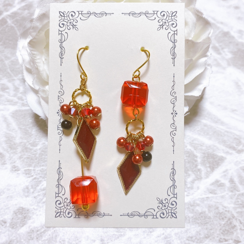 原神 元素 元素色モチーフピアスorイヤリング