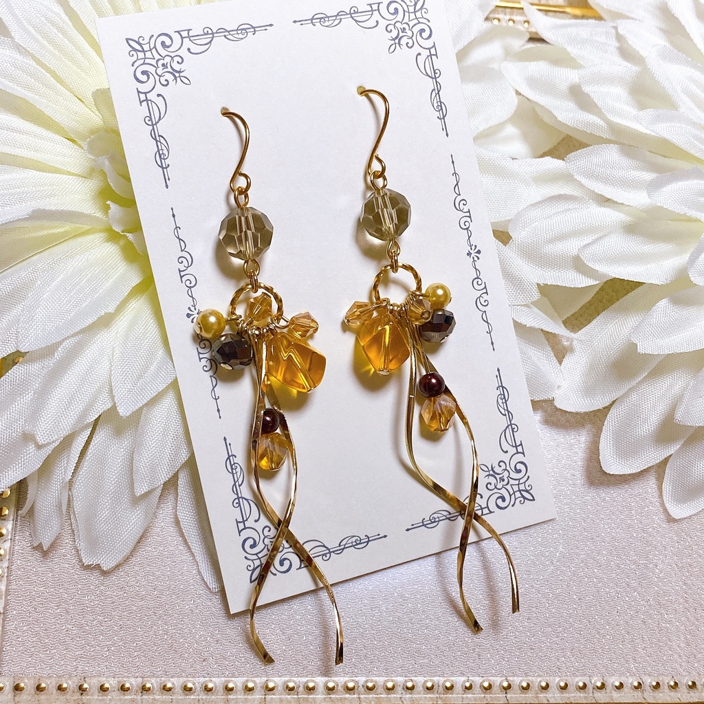 原神 神々の遊び 風神、岩神、雷神 モチーフピアスorイヤリング