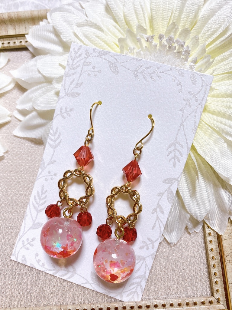 原神 モンド編第1弾 アルベド クレー モチーフ レジンピアスorイヤリング